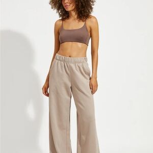 Left On Friday Tan Wide Leg Pants
